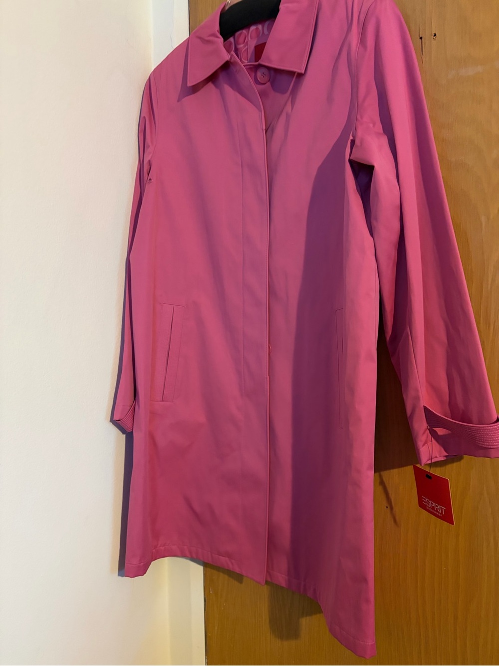 Esprit Bright Pink Classic Trench Coat